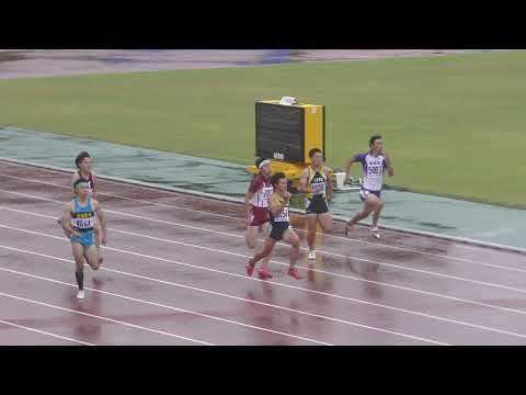 2018 東北高校新人陸上 男子 200m 予選1組