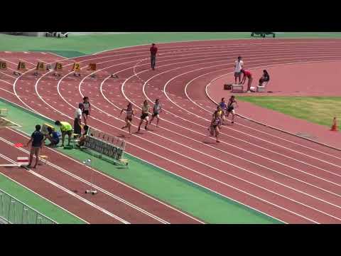 2018 茨城県高校個人選手権 女子100m予選2組