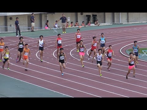 男子4×100mリレー決勝 大阪中学選手権 2019.7