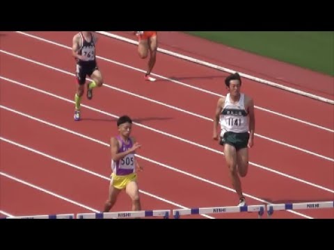 国体陸上群馬県予選2017 少年A男子400mH決勝