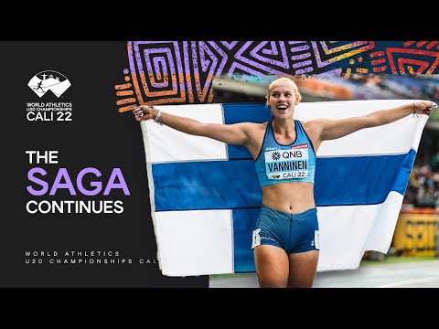 Vanninen successfully defends her heptathlon title | World Athletics U20 Championships Cali 2022