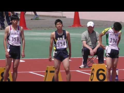20170519群馬県高校総体陸上男子100m準決勝2組