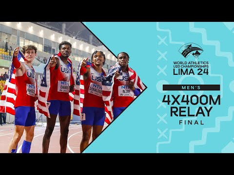 USA 🇺🇸 dominate 4x400m relay final | World Athletics U20 Championships Lima 2024