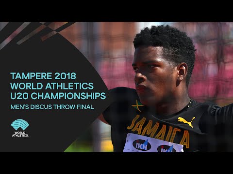 Men&#039;s Discus Throw Final - World Athletics U20 Championships Tampere 2018
