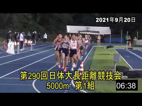女子5000m1組　　第290回日体大長距離競技会