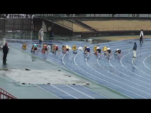 2018 水戸陸上記録会 高校・一般男子100m3組