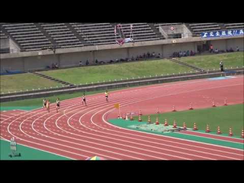 女子A（中学3年）200m予選1組目、田村萌奈（城西中）27秒79　～ジュニアオリンピック陸上　高知県選考会～