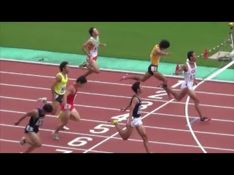 関東陸上競技選手権2017 男子200m準決勝2組
