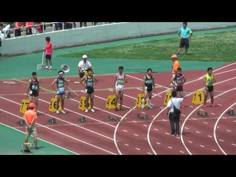 H29　千葉県　中学通信陸上　3年男子100m　決勝