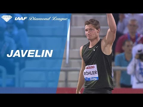 Thomas Röhler Wins Men&#039;s Javelin Throw - IAAF Diamond League Doha 2018