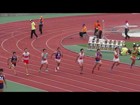 2018 関東インカレ陸上 男子1部 100m 予選4組