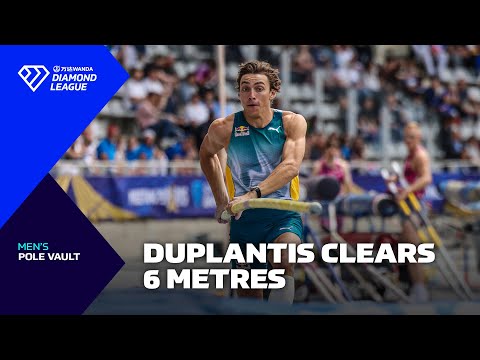 Mondo Duplantis clears six metres in Paris pole vault - Wanda Diamond League 2024
