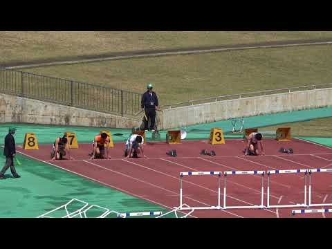 20180317131458県記録会一高男110ｍH1組西方竜太郎(鹿児島ｱｽﾘｰﾄ)