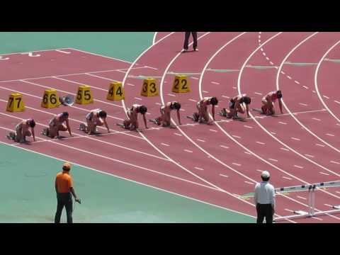 17年6月18日　高校総体南九州大会 女100mH　準決勝　1～2組