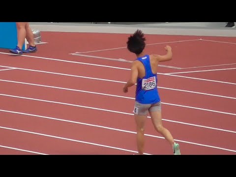 決勝 U20男子100m 日本選手権陸上2023
