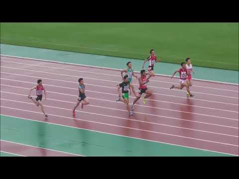 男子100m_予選4組_第71回北海道高校陸上20180613