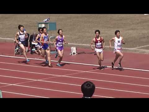 第67回大阪学生陸上競技選手権大会　男子800ｍ予選2組