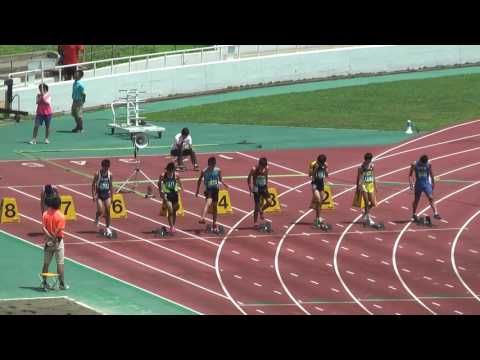 H29　千葉県中学総体　1年男子100m　準決勝1組