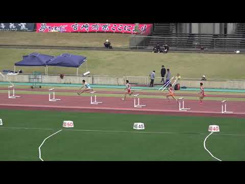 20180318142952県記録会一高男400ｍH3組森 大成(2) 九州共立大