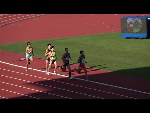 福井国体2018 成年男子800m予選2組 梅谷健太1:49.48 Kenta UMETANI 1st