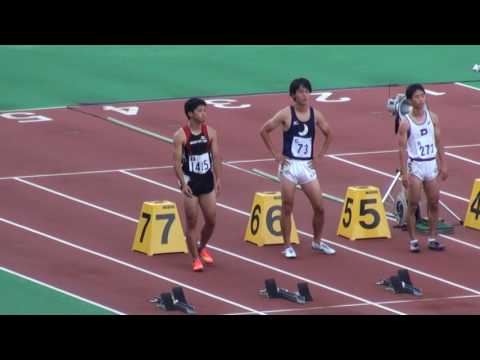2017年 愛知県陸上選手権 男子100m 準決勝1組
