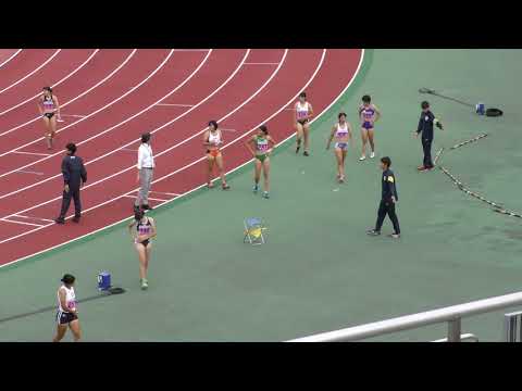 女子100mH決勝　関東学生新人 R01