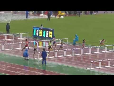 H29　ジュニアオリンピック　B女子100mH　予選５組