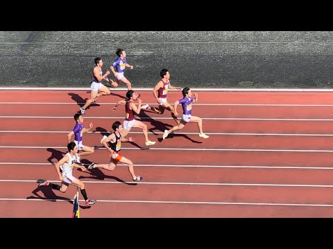 男子100m決勝　東京六大学2022