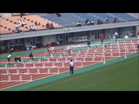 第1回愛媛陸上競技協会強化記録会・女子100mハードル、タイムレース1～4組