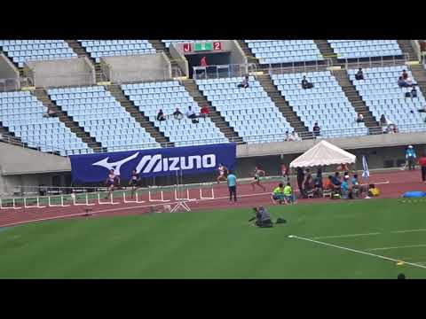 全日本実業団陸上2017・男子400mハードル予選2組、1着：前野景（ドーム）49秒72