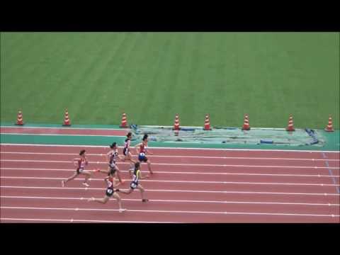女子B（中学2年）100m　予選3組　～ジュニアオリンピック陸上　高知県選考会～