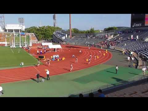 2018京都IH陸上　女子4×100mリレー準決勝1～3組