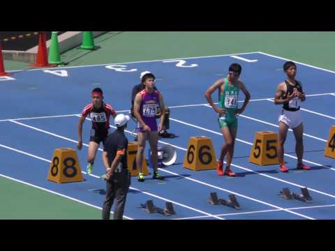 20160618関東高校総体男子100m南関東準決勝1組