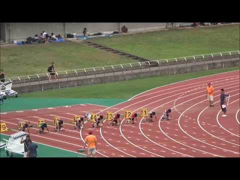 少年男子A（高2・3）100m予選2組目、中島澪哉（安芸）’10秒98’　～国民体育大会　高知県選考会～