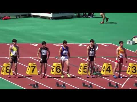 2018愛知県高校総体県大会 男子 100m【予選・準決】