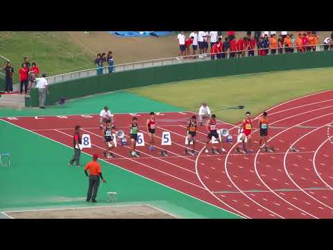 2017ギャレックス杯　2年男子100m決勝　福井県中学地区対抗陸上競技大会