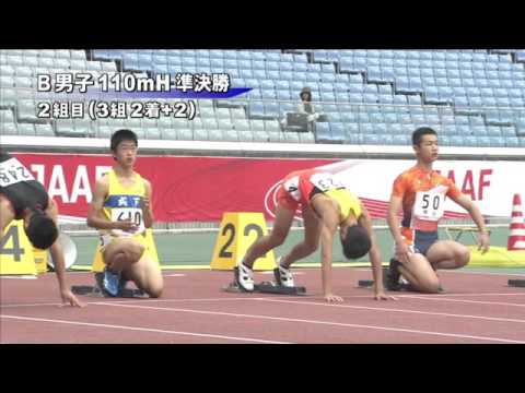 B男子110mH 準決勝第2組 第46回ジュニアオリンピック