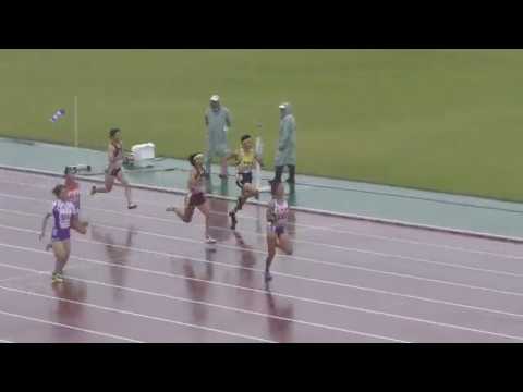 2018 東北高校新人陸上 女子 200m 予選1組