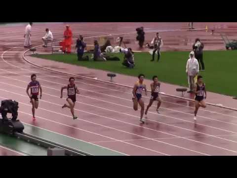 2016 日本選手権陸上 男子100m予選2 桐生