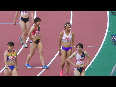 君嶋×久保山 予選 女子200m 日本選手権陸上2023