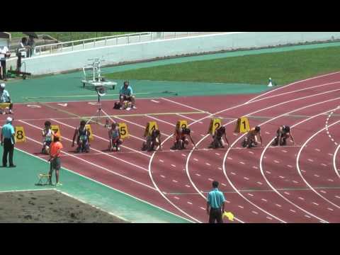 H29　千葉県中学総体　2年男子100m　準決勝1組