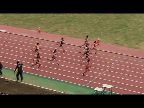 2018 第1回県記録会 中学女子100m15組