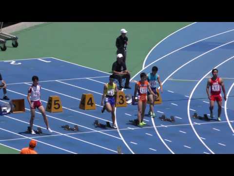 20160618関東高校総体男子100m北関東予選1組