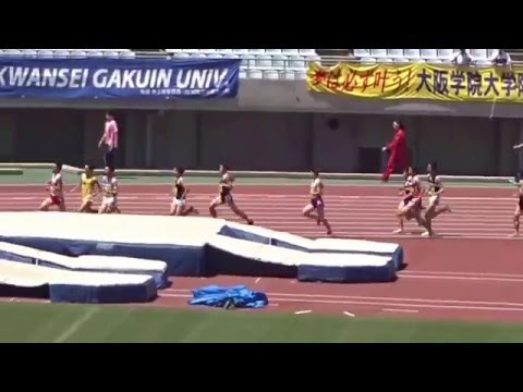 第93回関西学生陸上競技対校選手権大会　男子２部1500ｍ予選３組