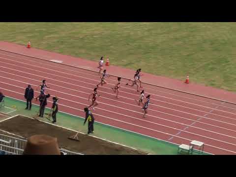 2018 第1回県記録会 高校一般女子100m1組