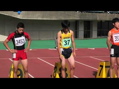 熊本県陸協ジュニア（中学生）記録会　3年男子100m決勝