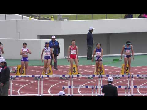 2018 東北高校陸上 女子 100mH 準決勝2組