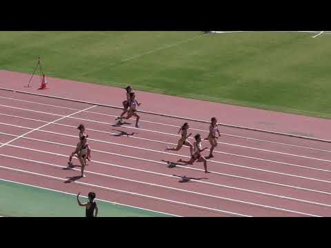H30　関東選手権　女子100m　予選4組