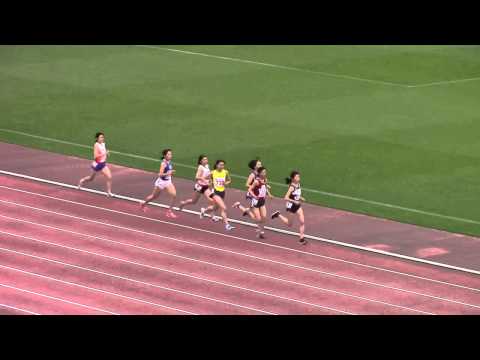 2015 西日本インカレ陸上 女子1500m 予選3