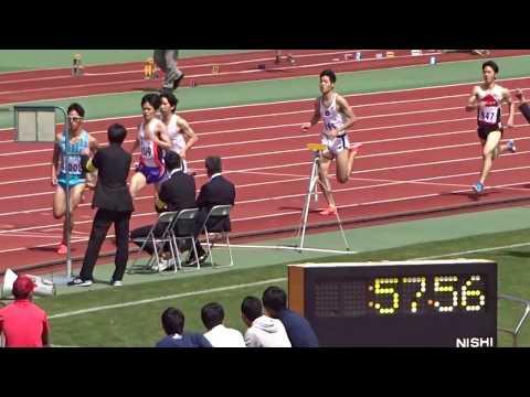 第 82 回京都学生陸上競技対校選手権大会　男子 800ｍ 予選1組